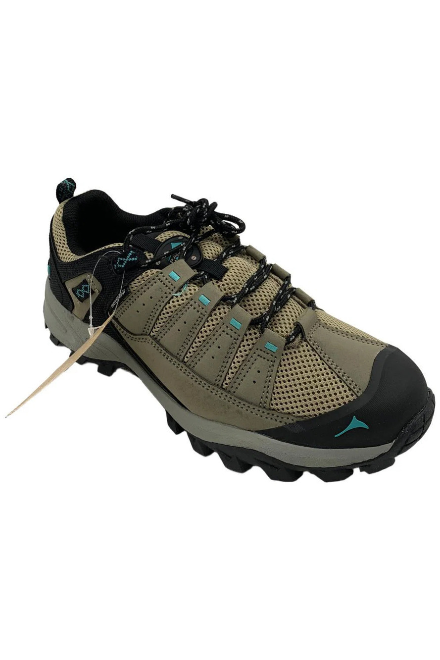 Pacific Mountain Men's Coosa Lo Hiking Sneakers Taupe Green - Medium